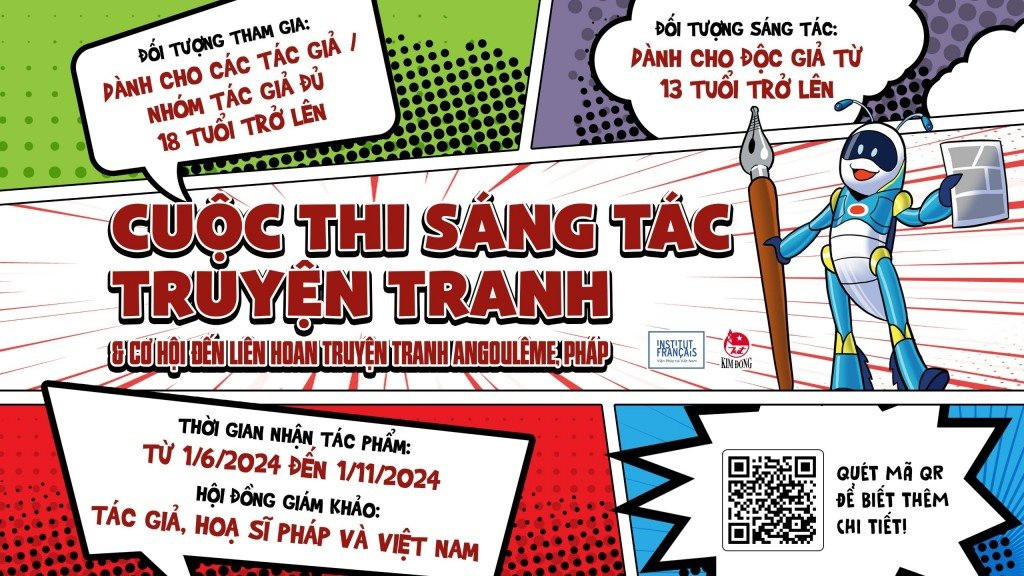 Sáng tác truyện tranh để giành cơ hội tham gia liên hoan truyện tranh lớn nhất tại Pháp